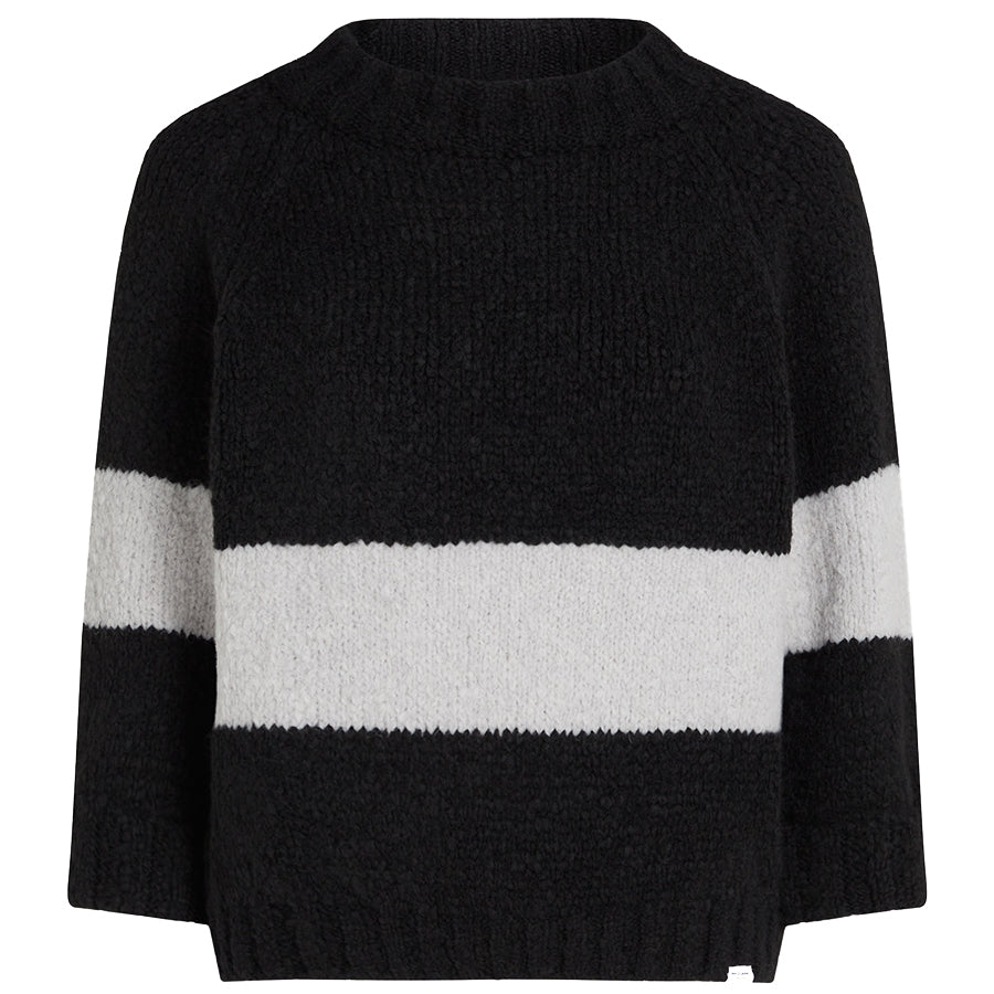 PENN&INK TRUI STRIPE BLACK/GREY