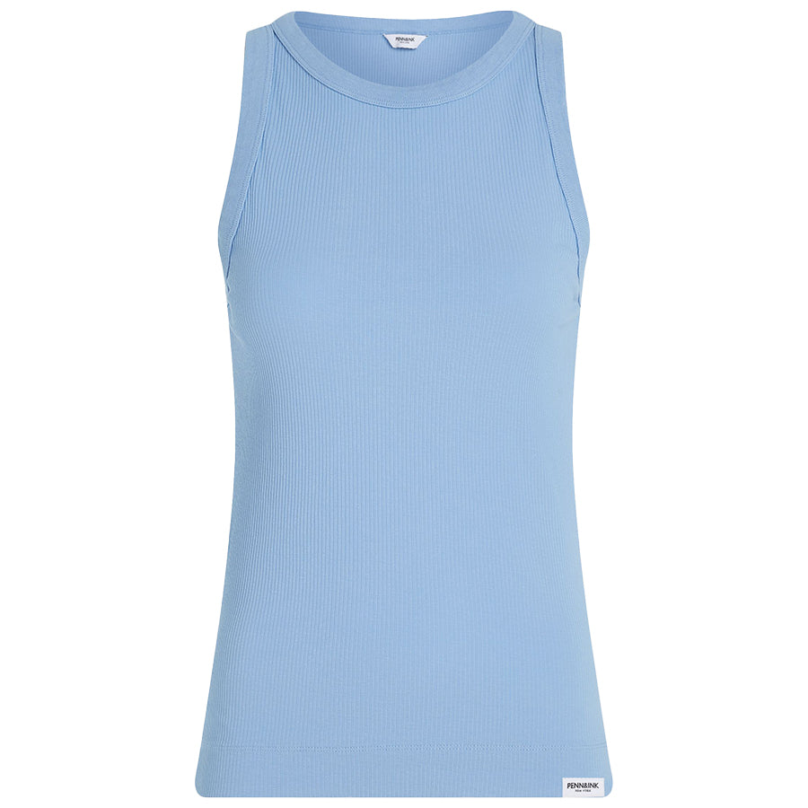 PENN&INK TANKTOP RIB CIEL