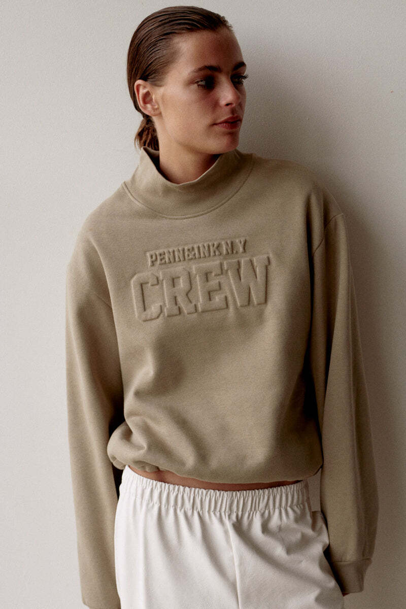 PENN&INK SWEATER CREW TWIG