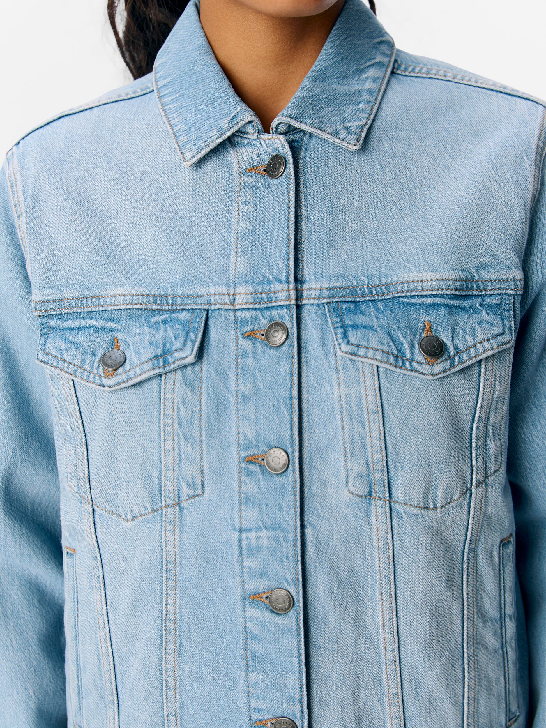 OBJECT SPIJKERJACK ELLEN LIGHT BLUE DENIM