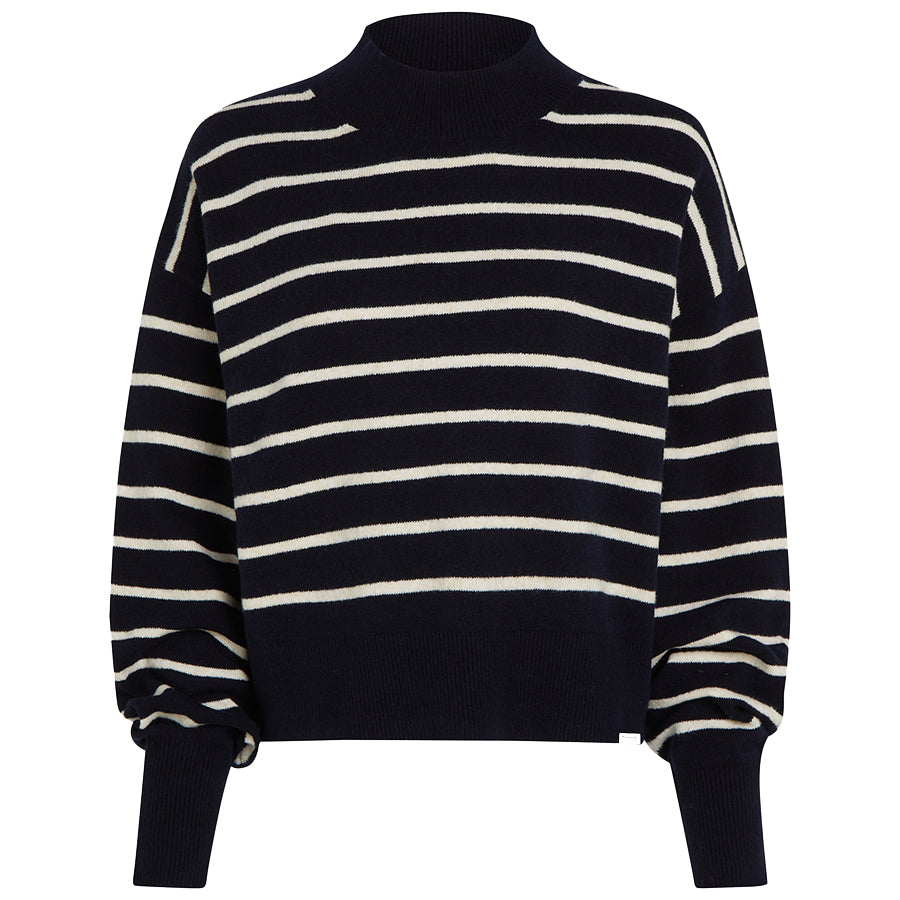 PENN&INK TRUI STIPES NAVY/CREAM