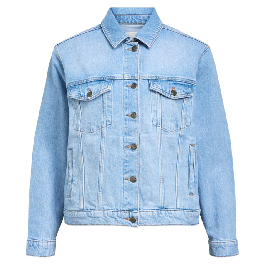 OBJECT SPIJKERJACK ELLEN LIGHT BLUE DENIM