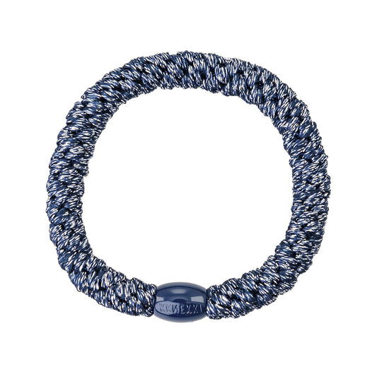 KKNEKKI HAARELASTIEK NAVY SILVER GLITTER