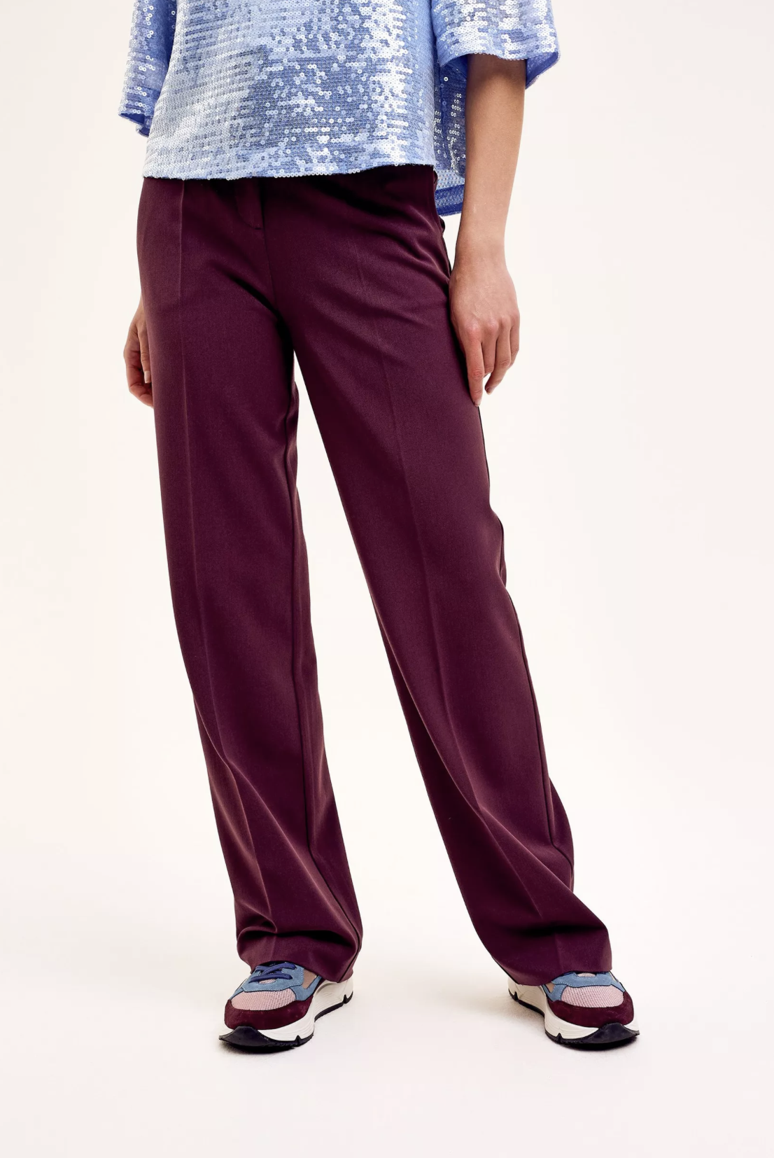 CKS BROEK TONKSA MAGENTA PURPLE