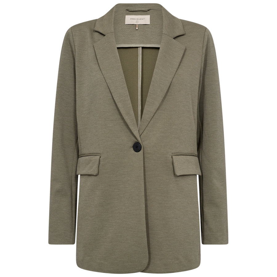 FREEQUENT BLAZER NANNI DEEP LICHEN GREEN MELANGE