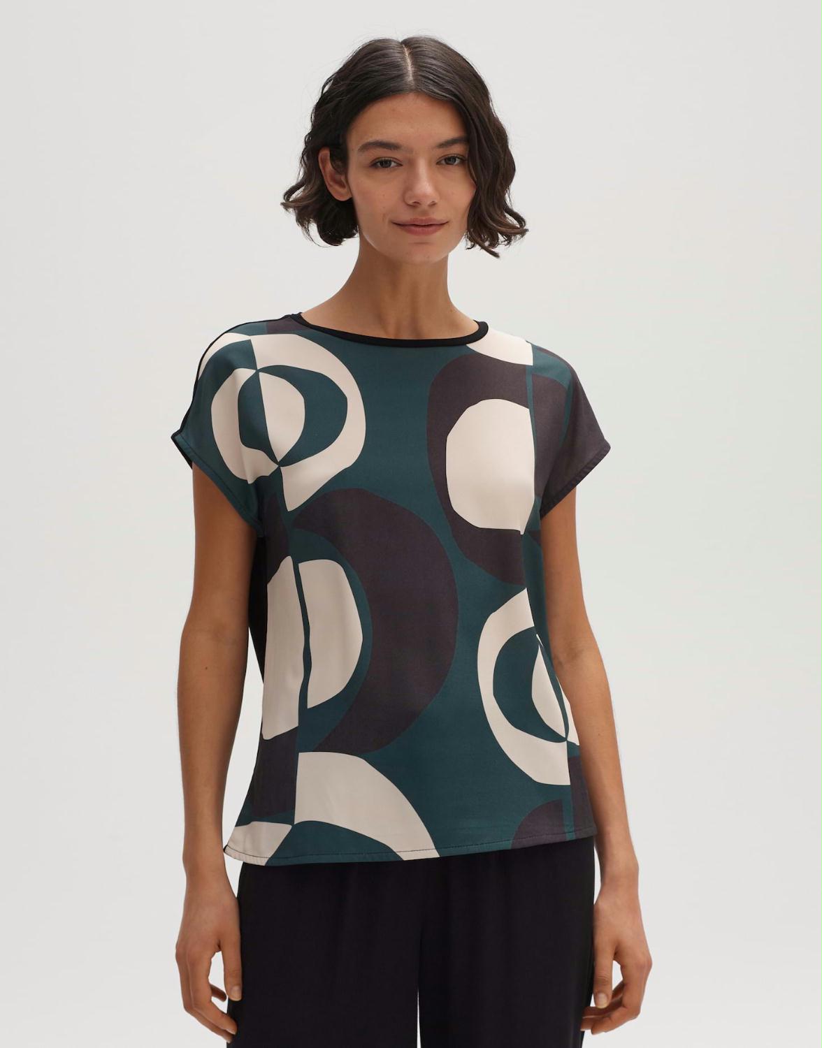 OPUS TOP SAPANO PRINT BLACK