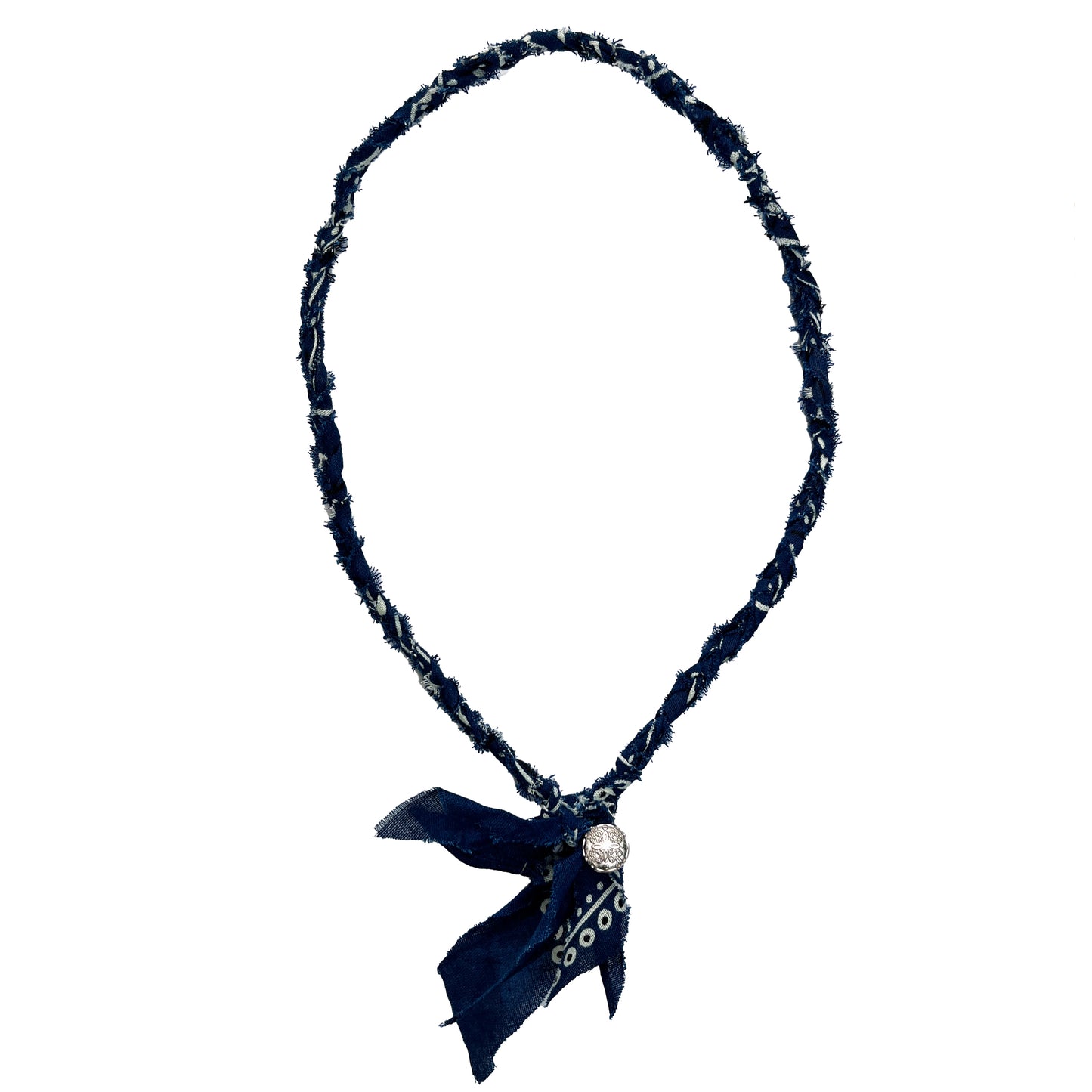 LNPN BANDANA KETTING DONKERBLAUW