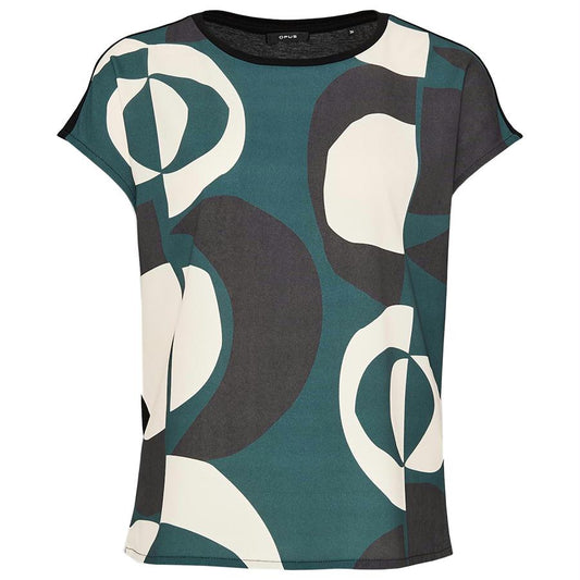 OPUS TOP SAPANO PRINT BLACK