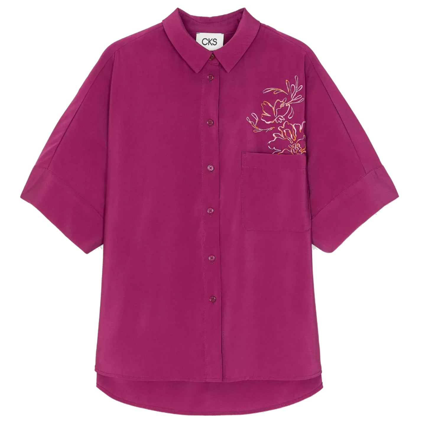 CKS BLOUSE SELAH MAGENTA PURPLE