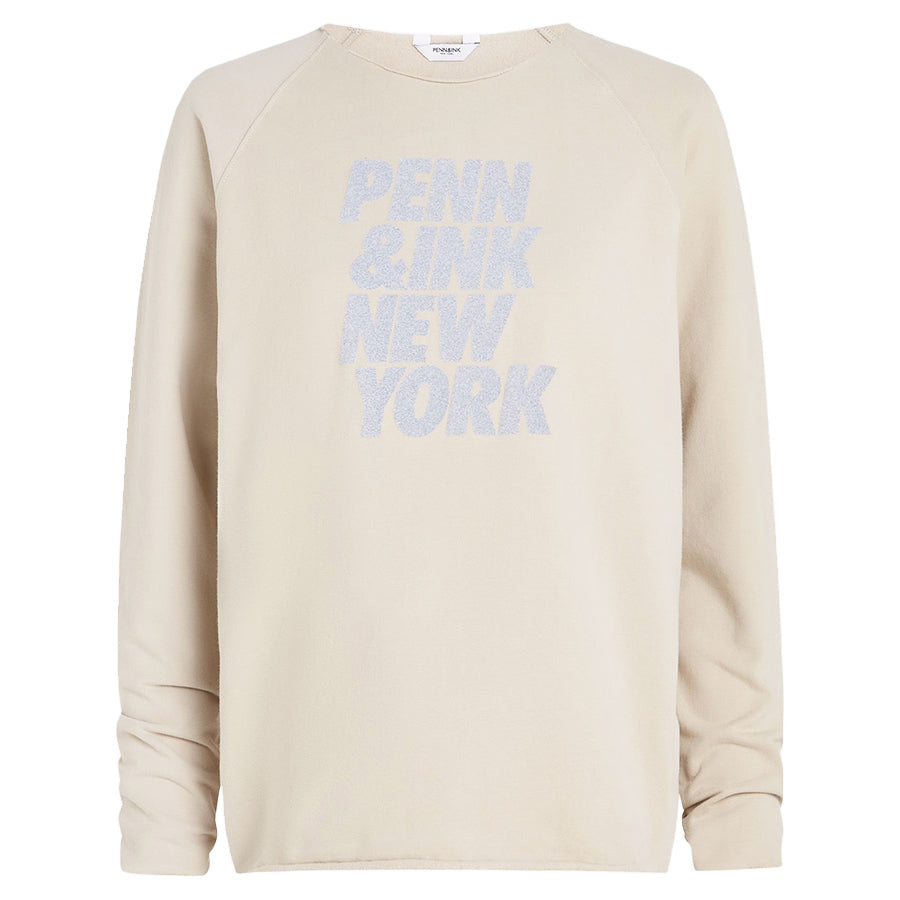 PENN&INK SWEATER PRINT SILVER LINING