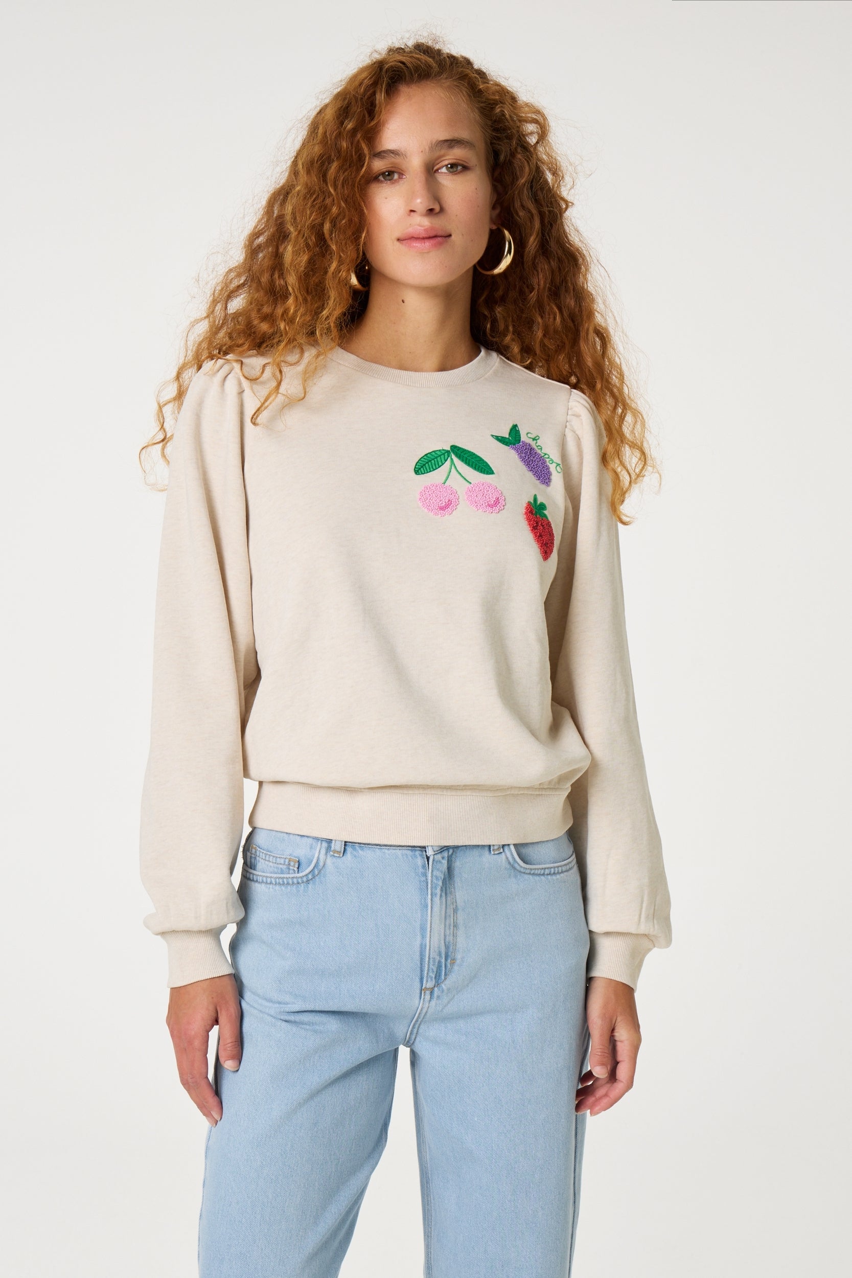 FABIENNE CHAPOT SWEATER TINA OATMEAL MELANGE