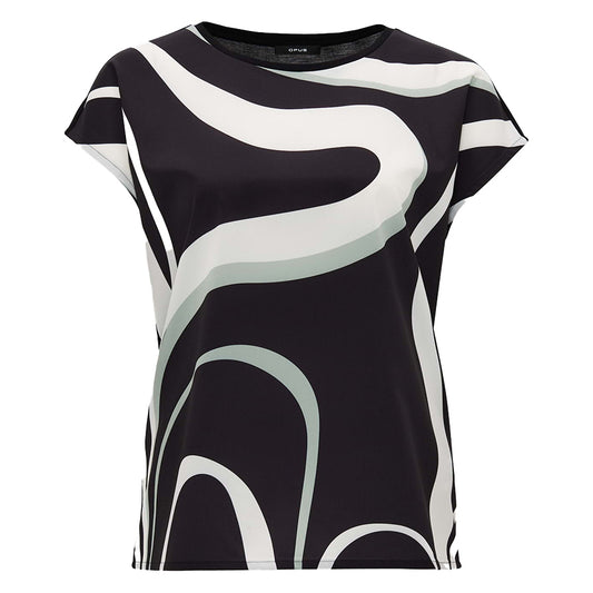 OPUS TOP SIBERTI PRINT BLACK