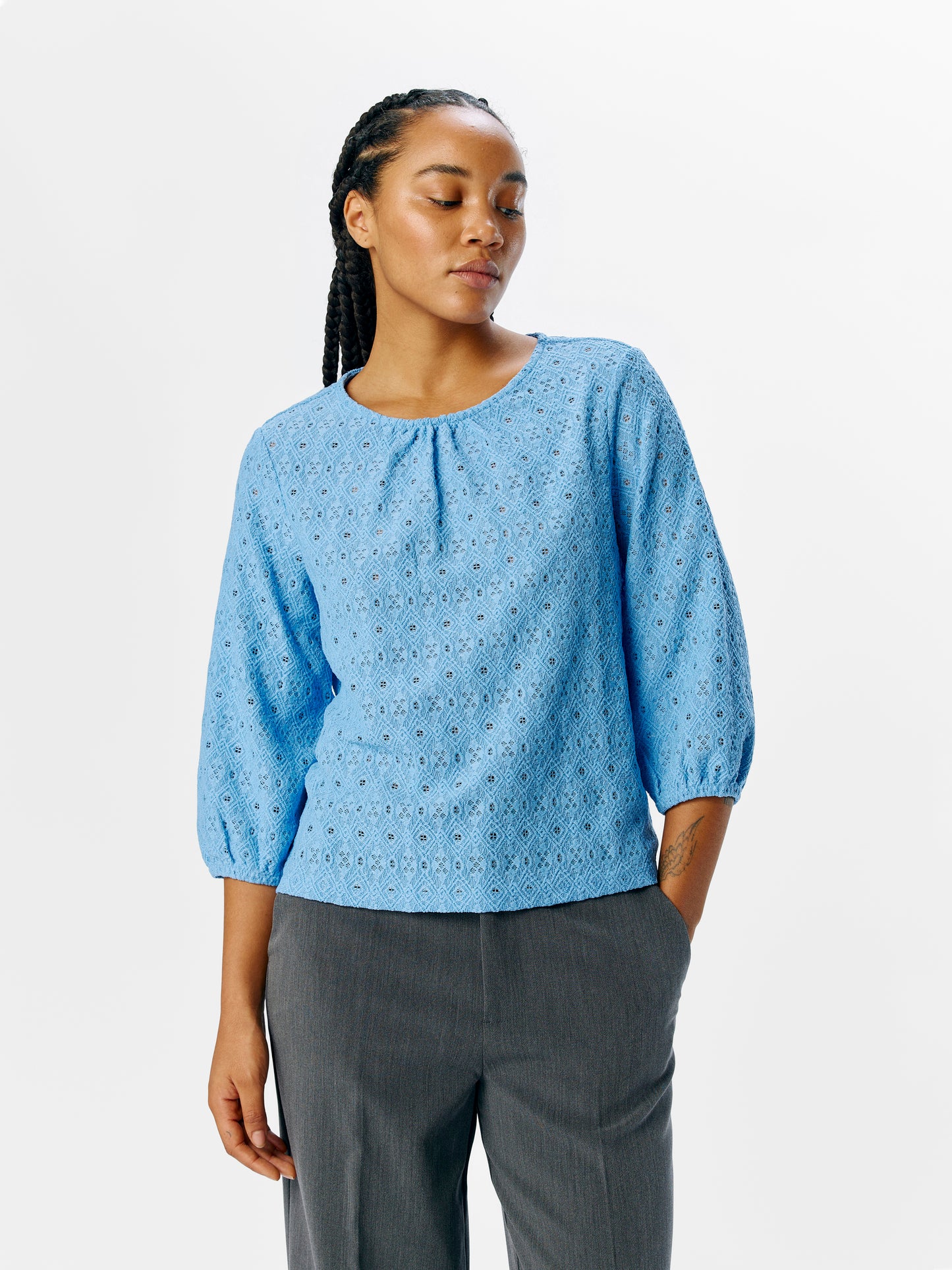 OBJECT TOP LAILA CORNFLOWER BLUE